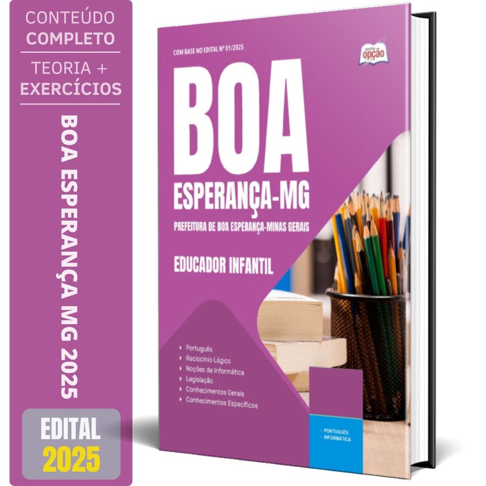 Apostila Prefeitura Boa Esperança Mg 2025 Educador Infantil