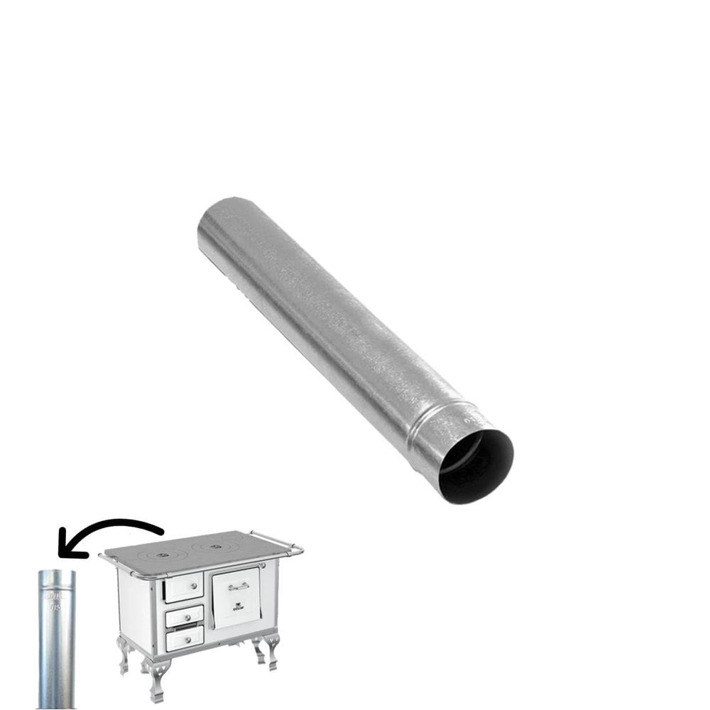 Cano Para Chaminé Fogão a Lenha Galvanizado 33cm 110mm - 1817 Hedlund