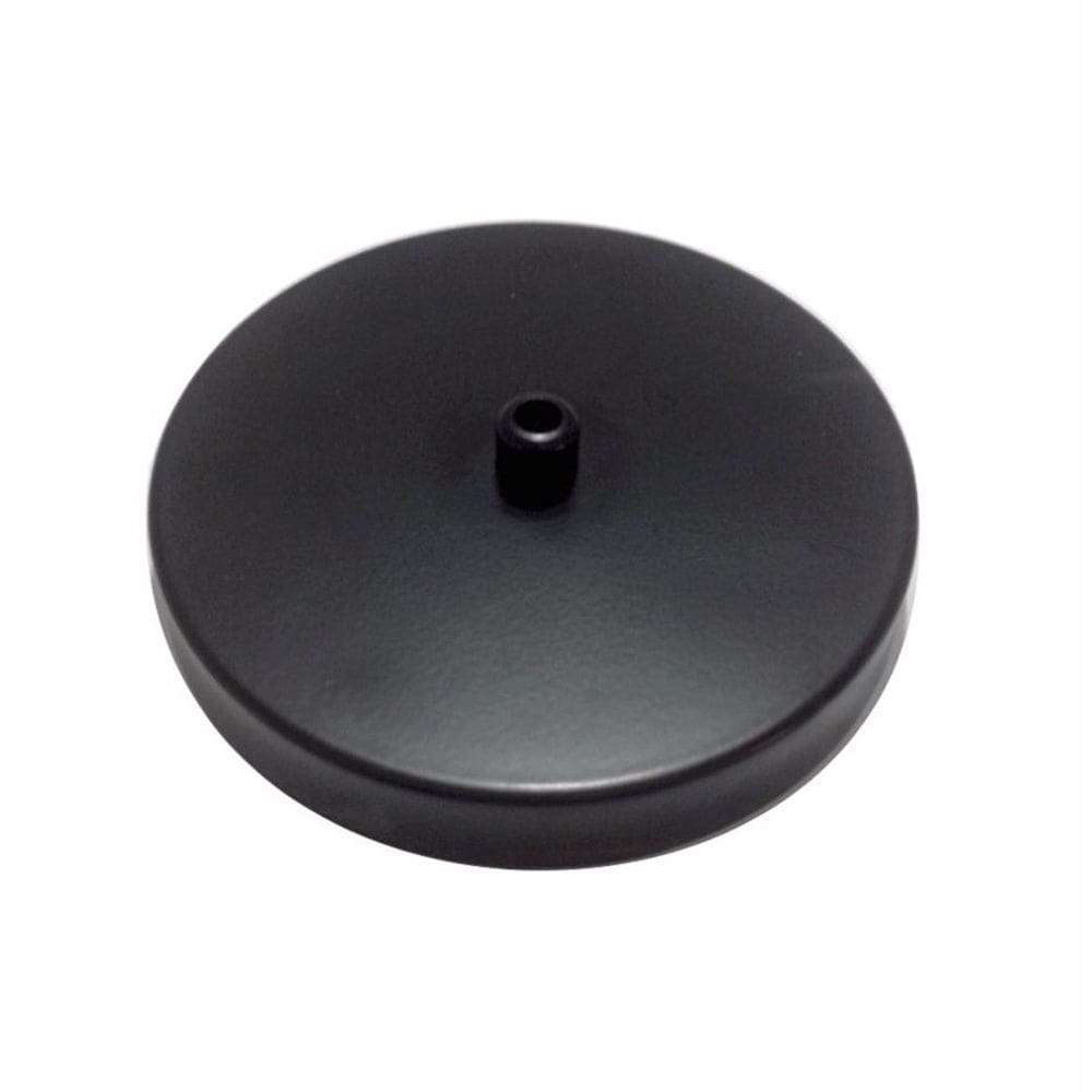 Kit/2 Canopla Lustre Pendente Cilíndrico Vivare Md-1004 11x1,2cm Preto