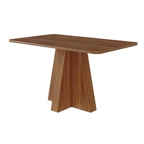 Mesa Multiuso Cozinha Maite c/ Tampo Madeirado 130x80cm Cinamomo - Cimol