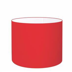 Cúpula em Tecido Cilindrica Abajur Luminária Cp-4099 40x25cm Vermelho