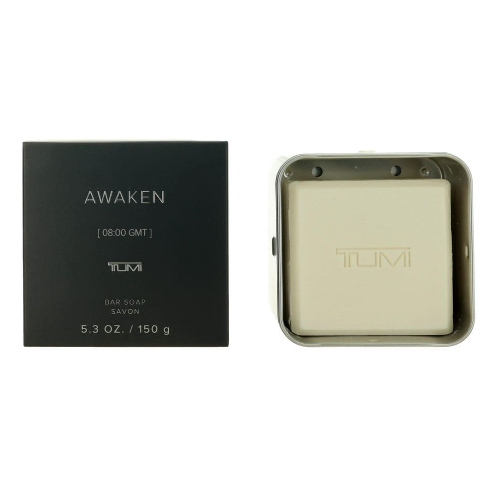 Sabonete em barra Tumi Awaken 150mL para homens com estojo de alumínio