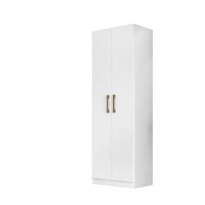 Armário Multiuso New Iris 2 Portas Branco 5 Prateleiras – Versátil, MDP, 182cm