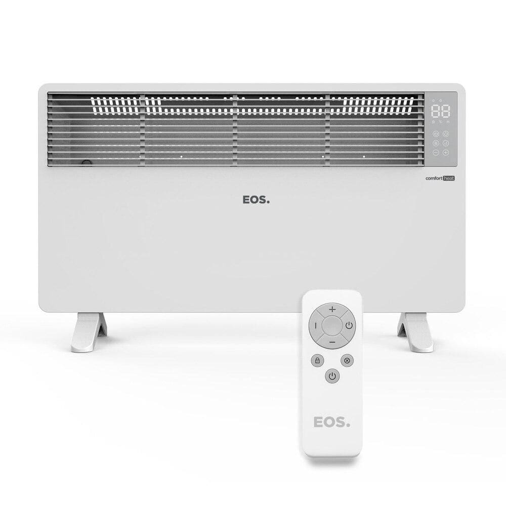 Aquecedor Elétrico EOS Comfort Heat com Painel Digital para Piso e Parede com Tecnologia Convector 1500W EAQ04 110V