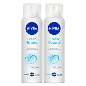 Kit 2 Desodorante Nivea Fresh Natural Aerosol 48h 150ml