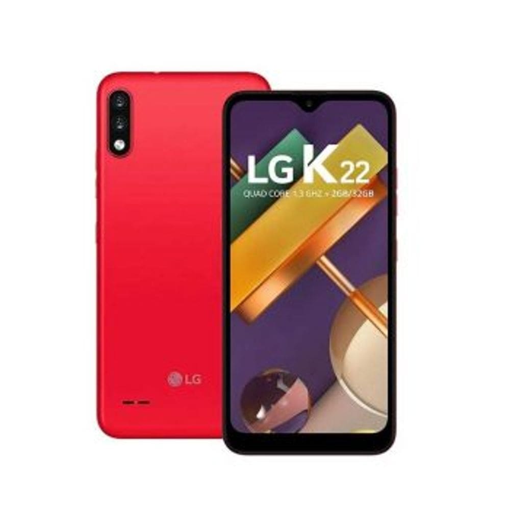 Smartphone LG K22 K200 4G 32GB DUAL CHIP Tela 6.2" HD+Câm.Traseira Dupla 13MP+2MP
