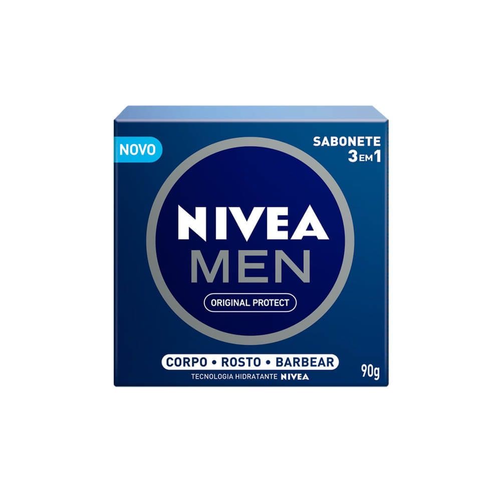 Sabonete em Barra 3 em 1 Nivea Men Protect 90g