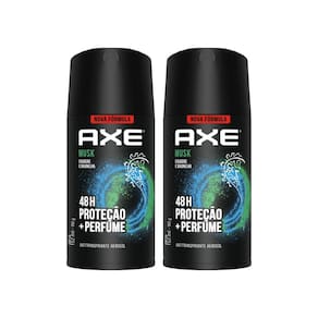 Desodorante Antitranspirante Axe Musk Aerossol 152ml Kit com duas unidades