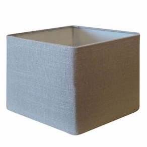 Cúpula em Tecido Quadrada Abajur Luminária Cp-4077 30/50x50cm Rustico Cinza
