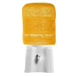 Capa De Galão De Agua Interlar Em Renda Retro Color 20 Litros Laranja