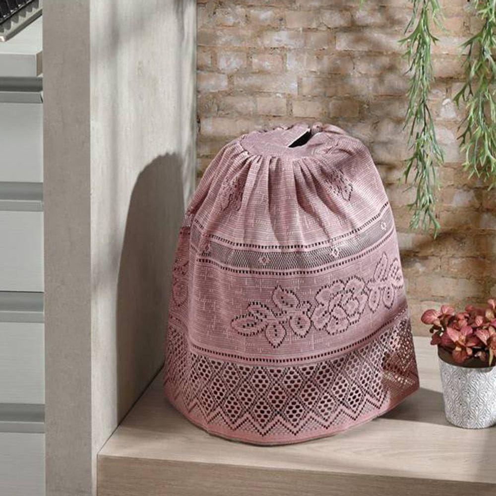 Capa Para Botijao Interlar Em Renda Color Retro Rose
