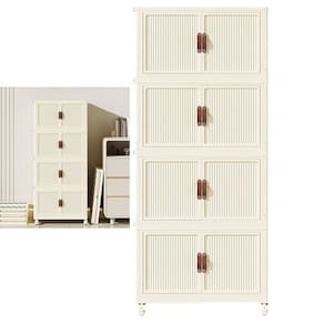 Armario Organizador Dobravel 4 Andares Empilhavel Objetos Roupa Organizaçao Decoraçao