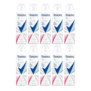 Kit 10 Desodorante Rexona Sem Perfume Aerosol Antitranspirante 72h 150ml