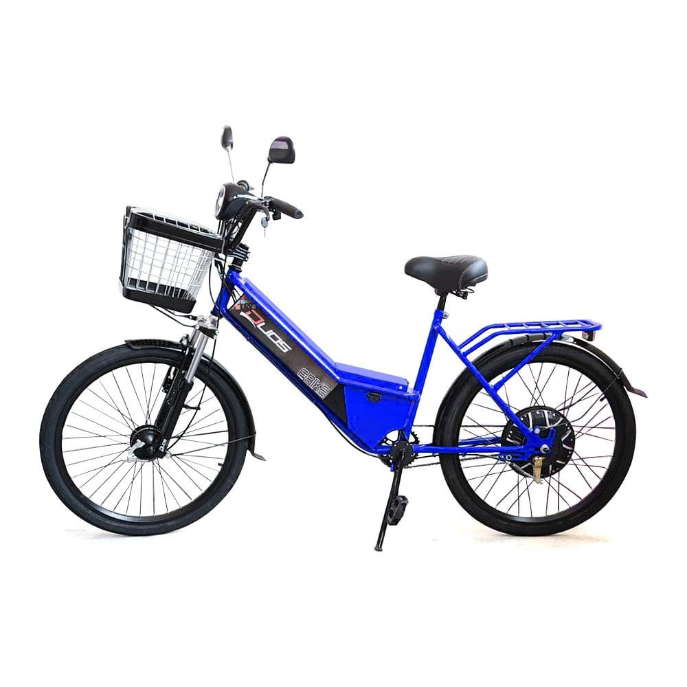 Bicicleta Elétrica - Aro 24 - New Confort 800w - Azul - Duos Bikes