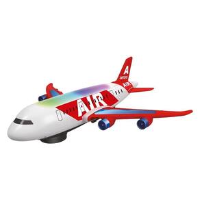 Avião Ultra Fast Bate e Volta Vermelho com Luz e Som-Dm Toys