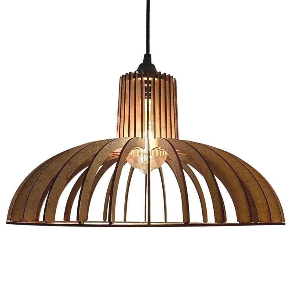 Luminária Teto Tipo Pendente Colônia - Cor: Preta