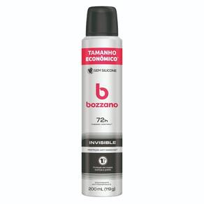 Desodorante Bozzano Aerossol Invisible 72H Tamanho Econômico 200ml