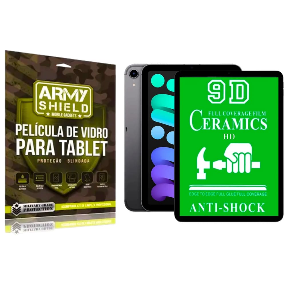 Película Indestrutível Cerâmica 9D Para Tablet Galaxy Tab S10+ Plus 12.4 X826 X820 - Armyshield