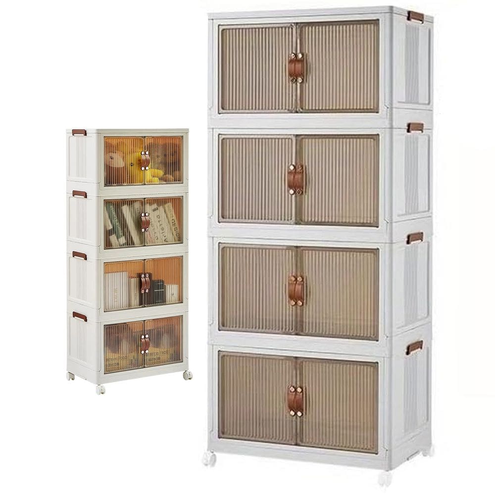 Armario Organizador Dobravel 4 Andares Empilhavel Organizaçao Decoraçao Casa Escritorio