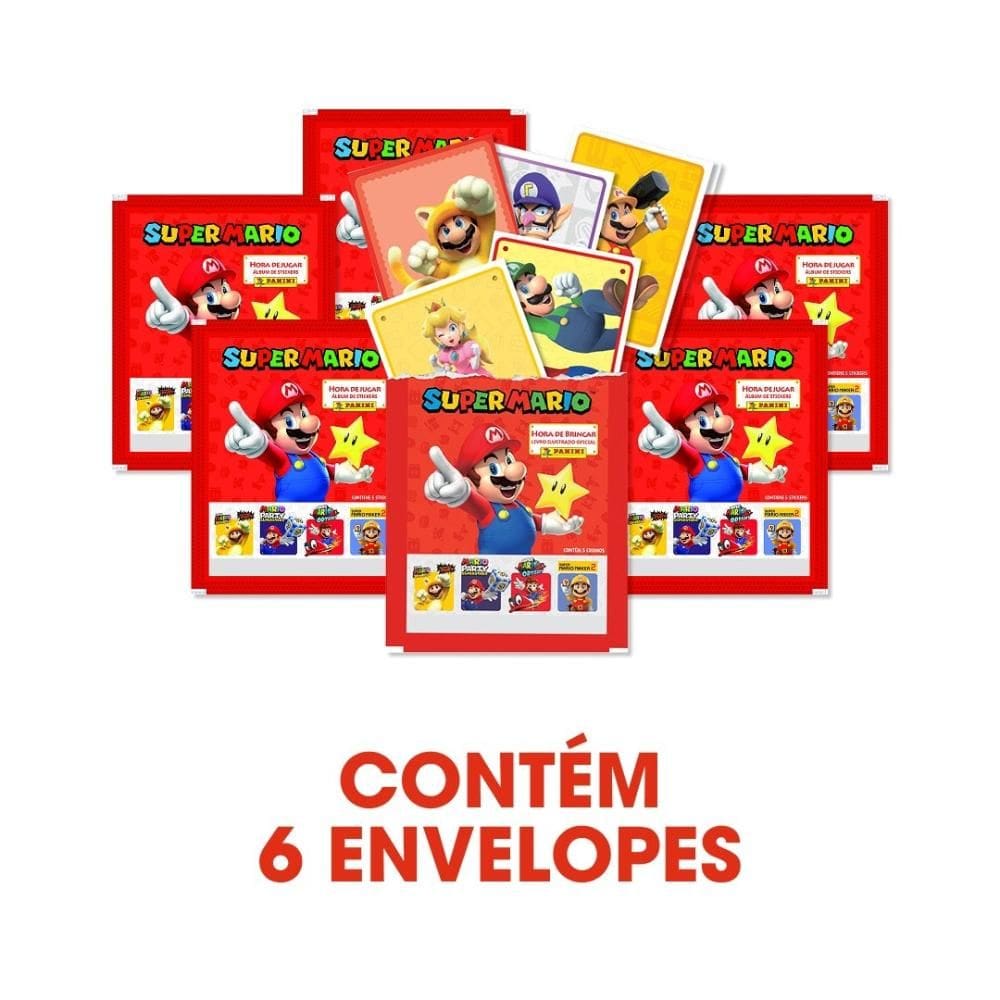 SUPER MARIO - Kit Com 6 Envelopes