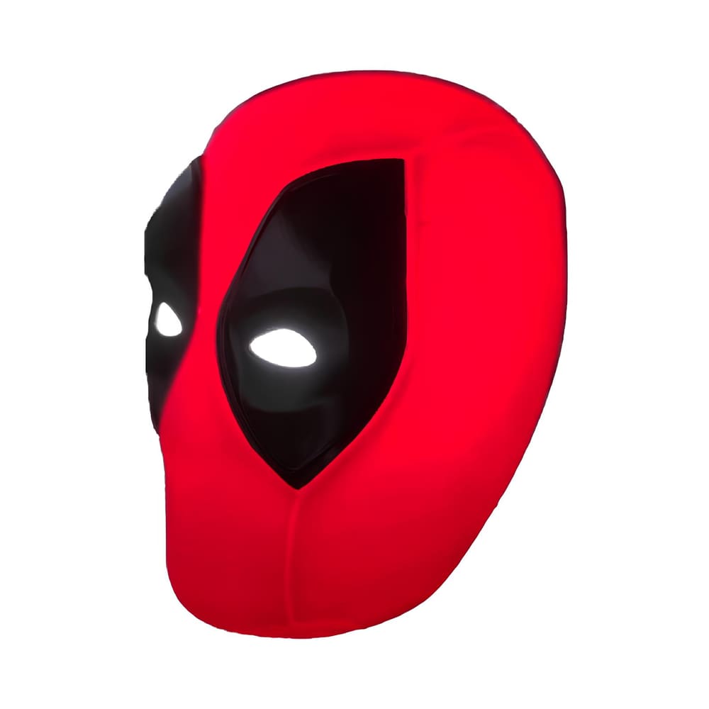 Luminária 3D Deadpool Marvel Bivolt Decoração Geek Vermelha