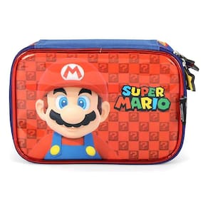 Estojo Escolar Infantil Box Super Mario EI41404MO Azul - Maxlog