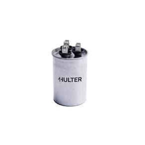 Capacitor Duplo 22+8 MFD Terminal Corpo de Metal Hulter - 440V-450V