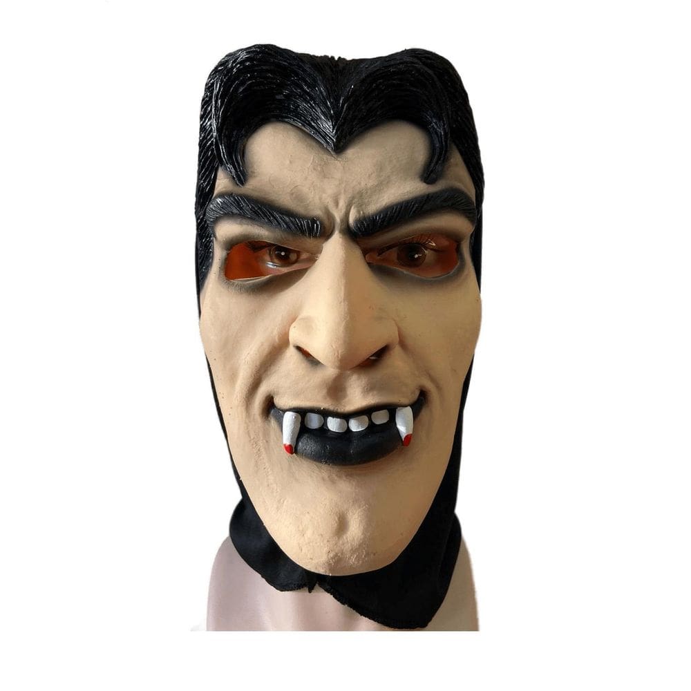 Máscara Drácula Sedutor Com Capuz Halloween Festa Fantasia