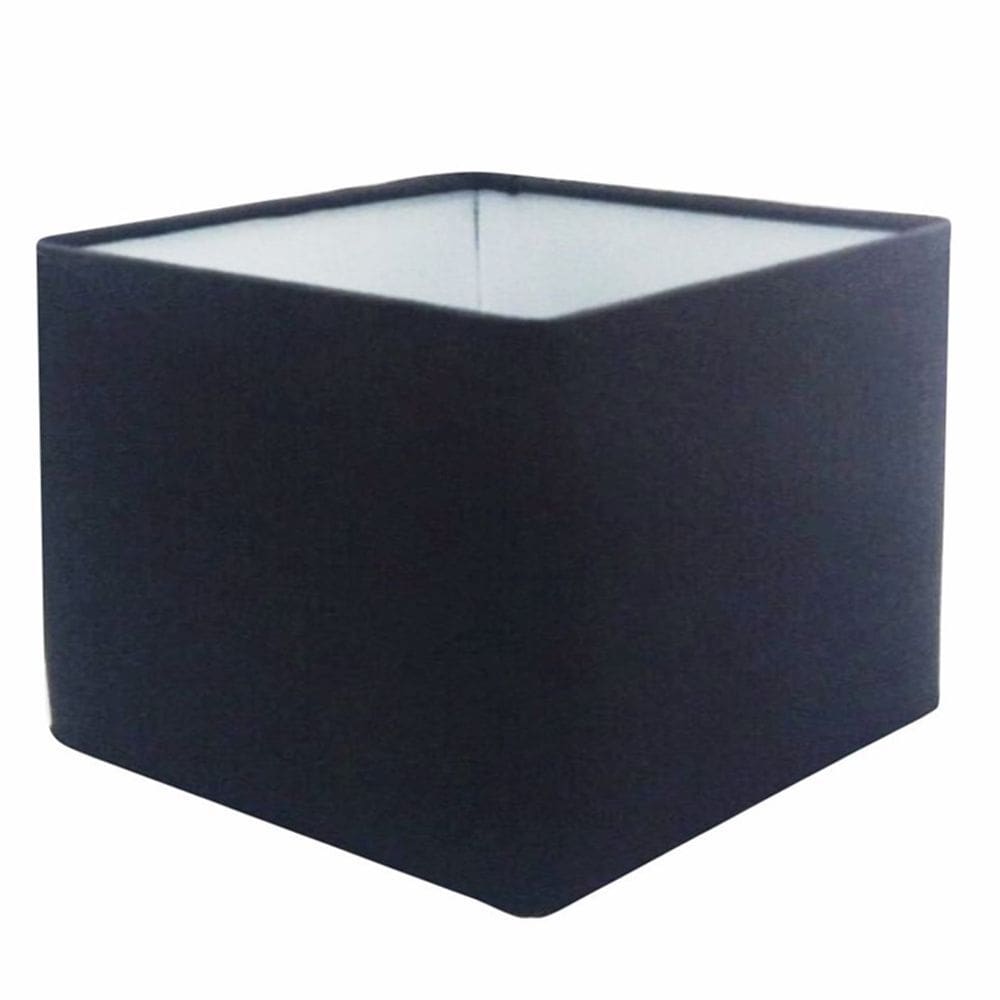 Cúpula em Tecido Quadrada Abajur Luminária Cp-4077 30/50x50cm Preto