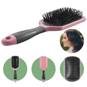 Escova de Cabelo Raquete Desembaraçadora Dompel PRA TI Rosa