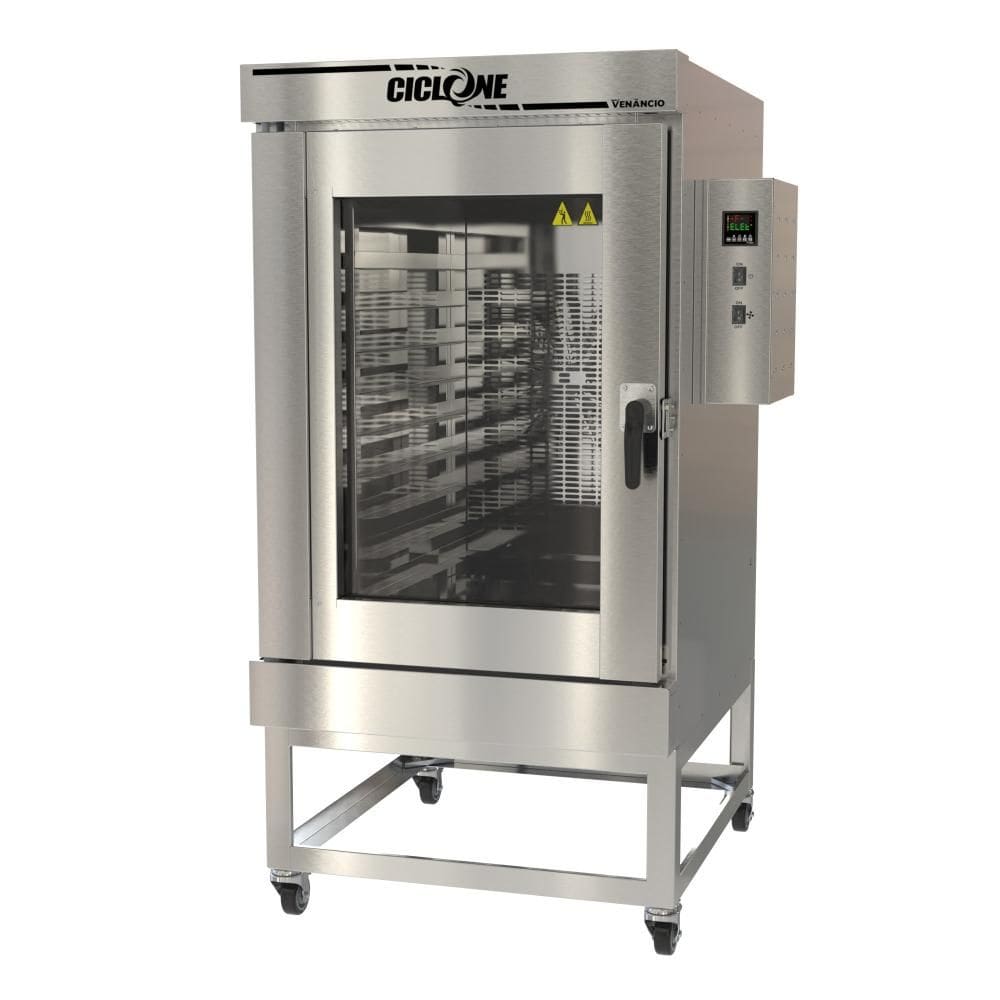 Forno Turbo Elétrico Venâncio Ciclone 10 esteiras Interior e Exterior Inox Monofásico 220V FTCE10
