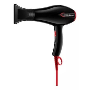Secador De Cabelos Mondial Turbo Color Preto/Vermelho Sc-41