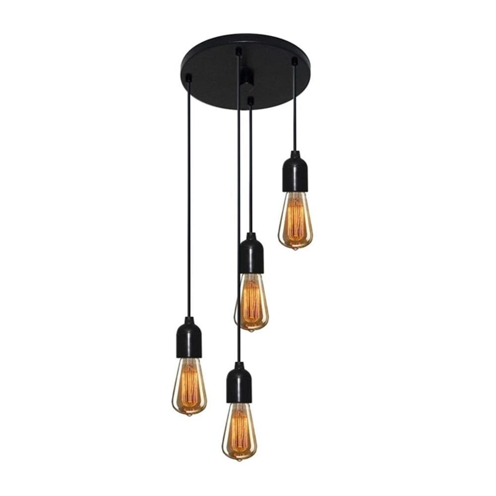 Luminária Pendente Retro Md-4162/4 Suporte Para Lâmpada / Não Inclusa - Bivolt