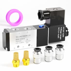 Válvula solenóide TAILONZ PNEUMATIC 4V310-10 DC24V 3/8NPT 5 vias