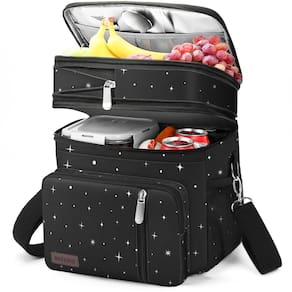 Lancheira e lancheira MIYCOO Double Deck Isolated 15L preta