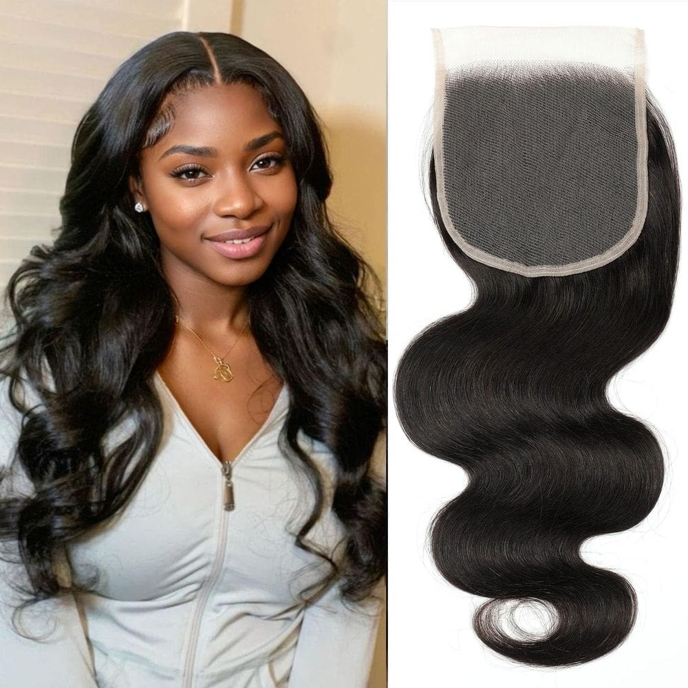 Fecho de renda Renyarch Transparent HD 5x5 Body Wave 18in
