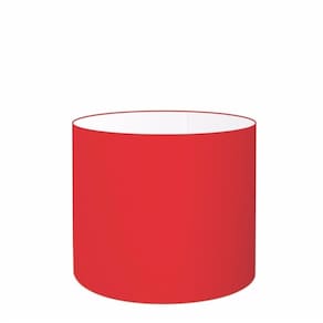 Cúpula em Tecido Cilíndrico Abajur Luminária Cp-4143 35x25cm Vermelho