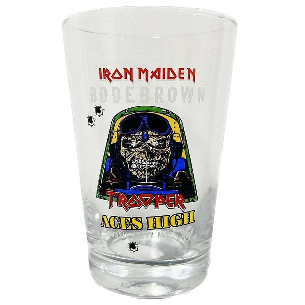 Copo Cerveja Iron Maiden Aces High Trooper 350Ml Caldereta