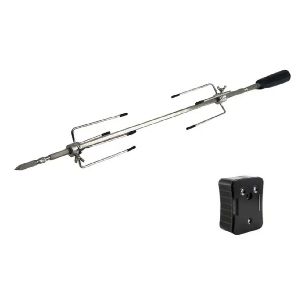 Espeto elétrico flex giratório Gira Grill para churrasqueira 3 queimadores