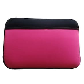 Capa De Notebook De 15,6 Polegadas Preta E Bolso Rosa