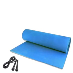 Colchonete Academia Eva 1,80 X 0,50 Liso + Corda De Pular