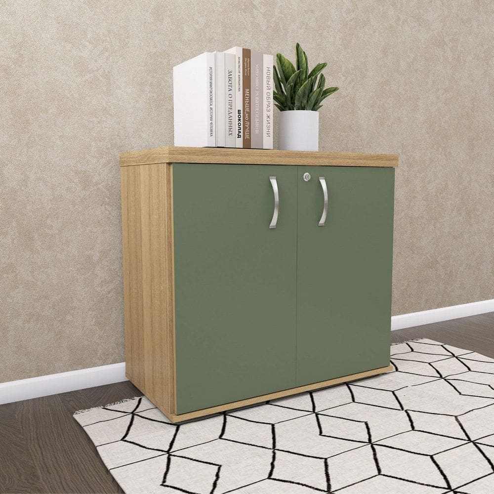 Armário para Escritório 2 Portas com Chave Samba/Salvia