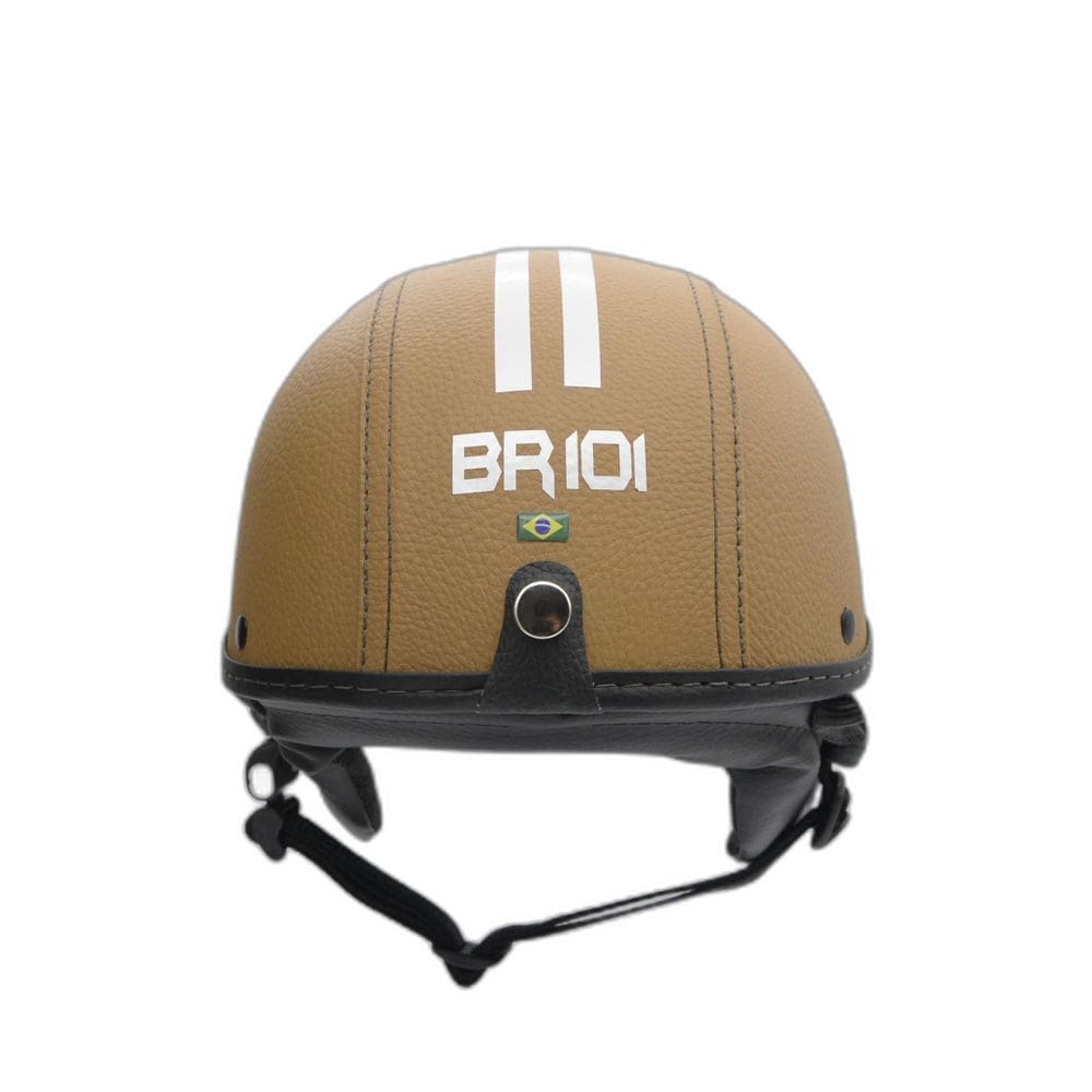 Capacete Coquinho Br 101 Creme Fume Pp - Scooter/Bike