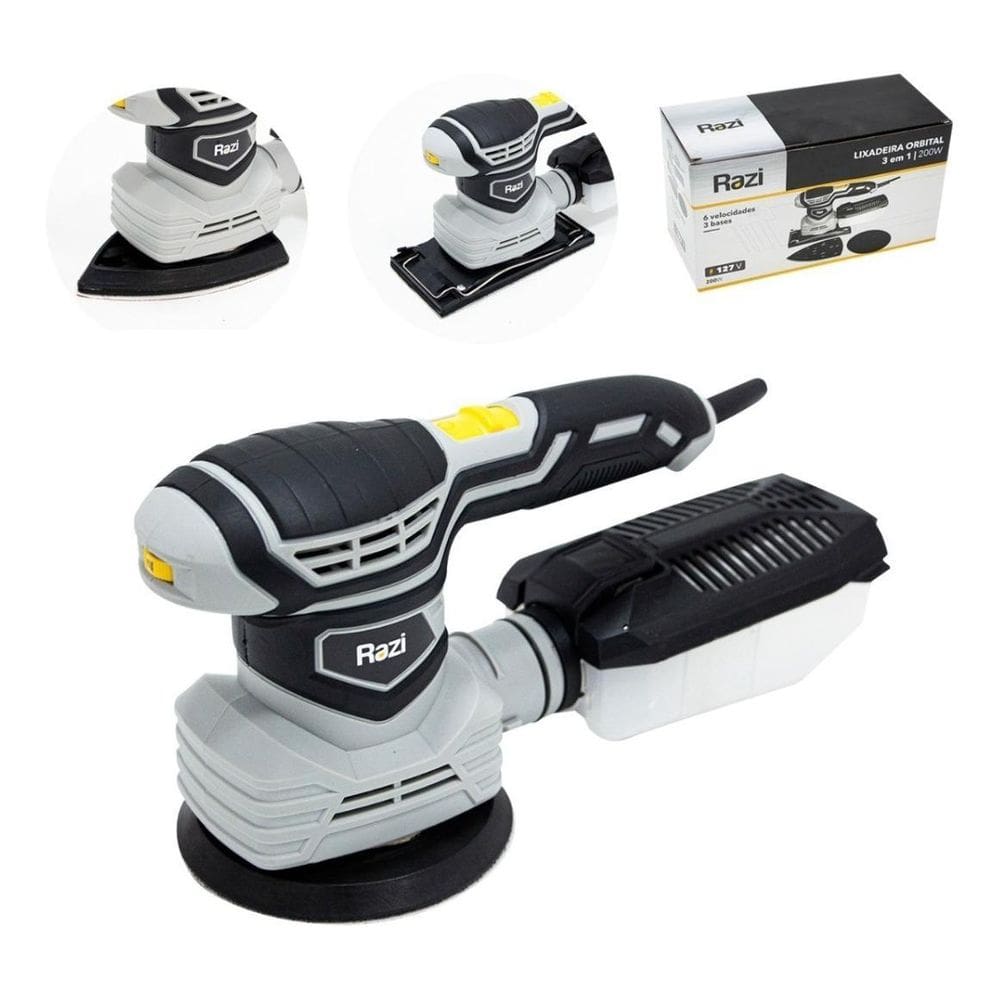 Lixadeira Orbital 3 Em 1 200W Razi 220V - 21135