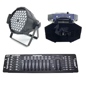 Kit 2 Par Led Rgbwa 3W + Mesa Dmx512 + Maq. Fumaça 3000W