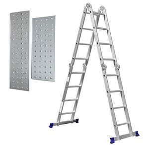 Escada Multifuncional 4X4 Plataforma 16 Degraus 5134 - Mor