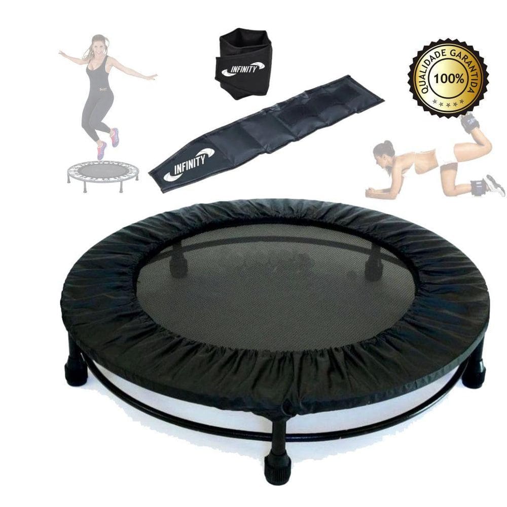 Mini Jump Cama Elástica Profissional + Tornozeleira 2 Kg