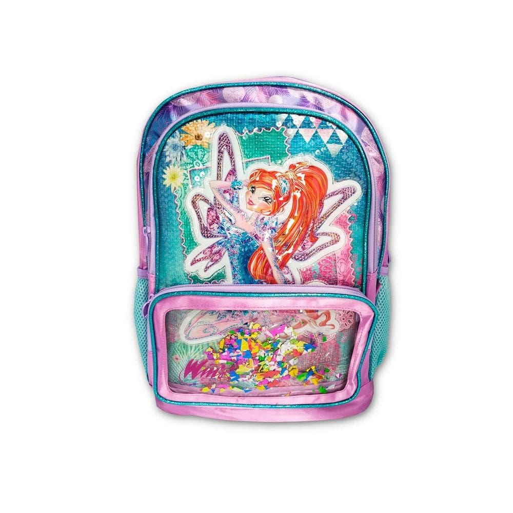 Mochila Escolar Clube Winx Infantil Lilás