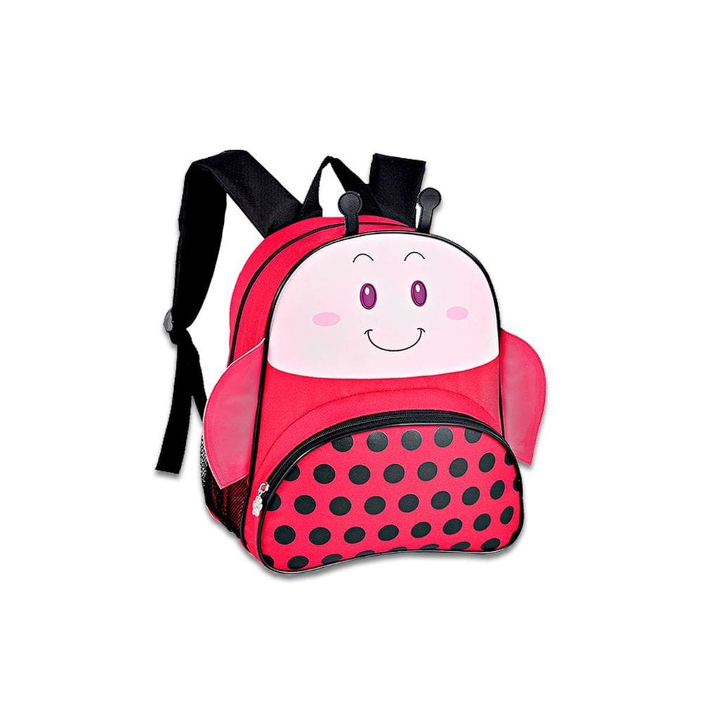 Mochila Escolar Costas Clio Infantil Joaninha Cor Vermelho