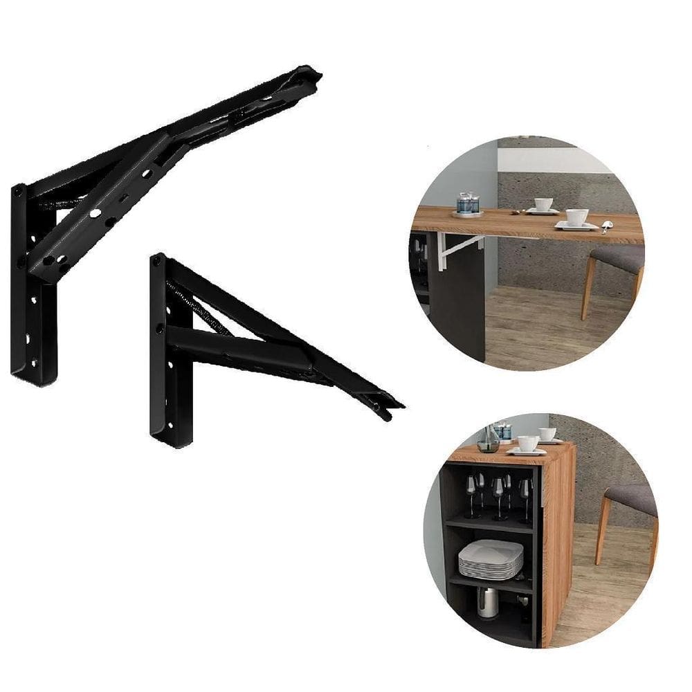 Suporte Dobravel 400Mm Preto Hardt